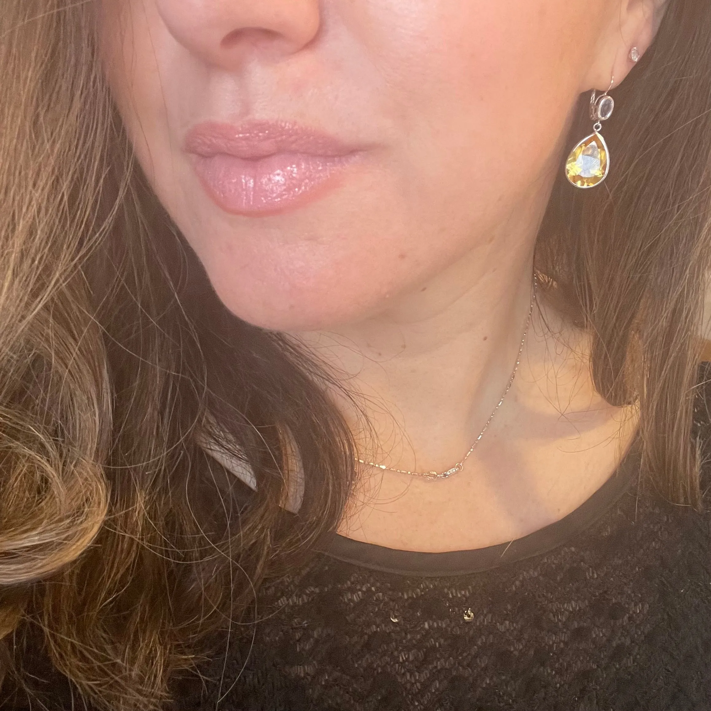 14K Citrine and Topaz Earrings