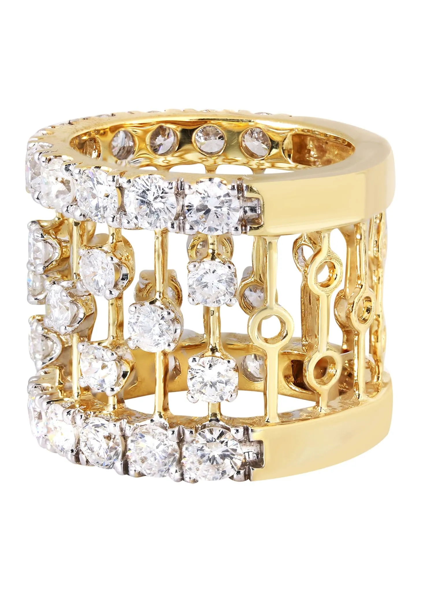14K Ladies Diamond Cocktail Ring | 5.27 Carats | 14.1 Grams