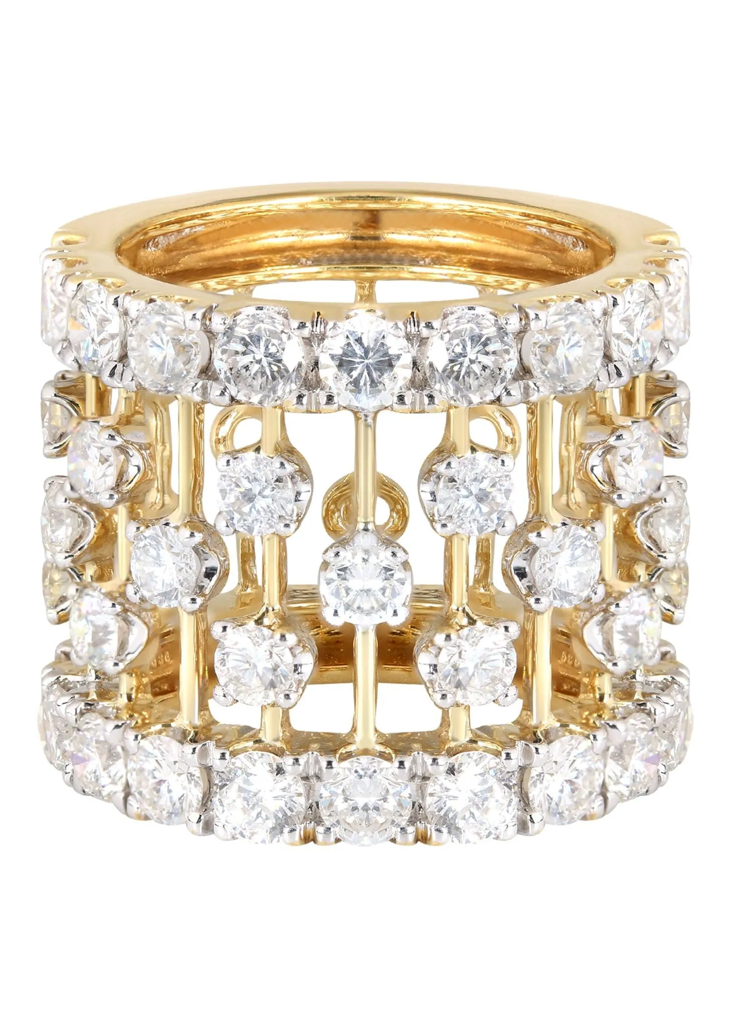 14K Ladies Diamond Cocktail Ring | 5.27 Carats | 14.1 Grams