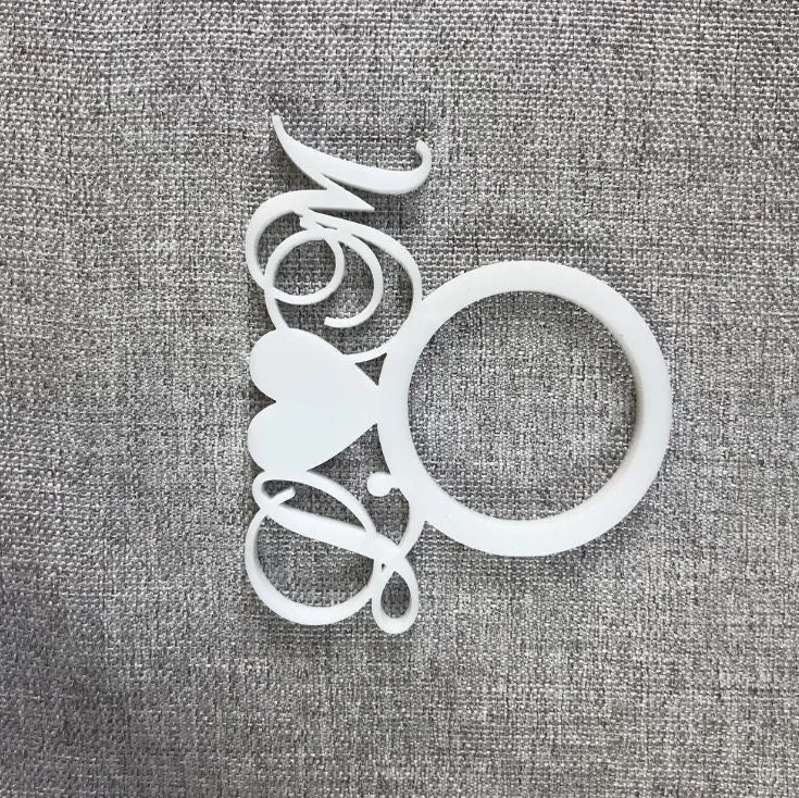 50 Custom Napkin Ring - Personalized Housewarming Gifts - Custom Table Settings - Place Settings for Wedding Reception - Bridal Shower Decor