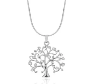 54MM Big Tree Of Life Pendant Necklaces Drilling CZ Zircon Multi Layers Chains Long Necklace Jewelry Gifts For Her
