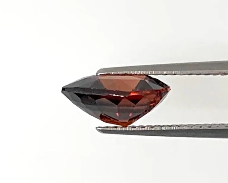 6.25 Carat Red Orange Zircon Pear Unset Loose Pendant Necklace Enhancer Gemstone
