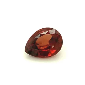 6.25 Carat Red Orange Zircon Pear Unset Loose Pendant Necklace Enhancer Gemstone