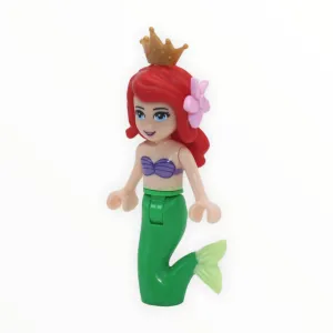 Ariel (purple top, pink flower, gold tiara)