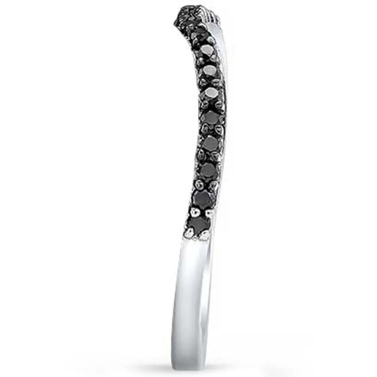 Barkev's Black Diamond Tracer Wedding Band