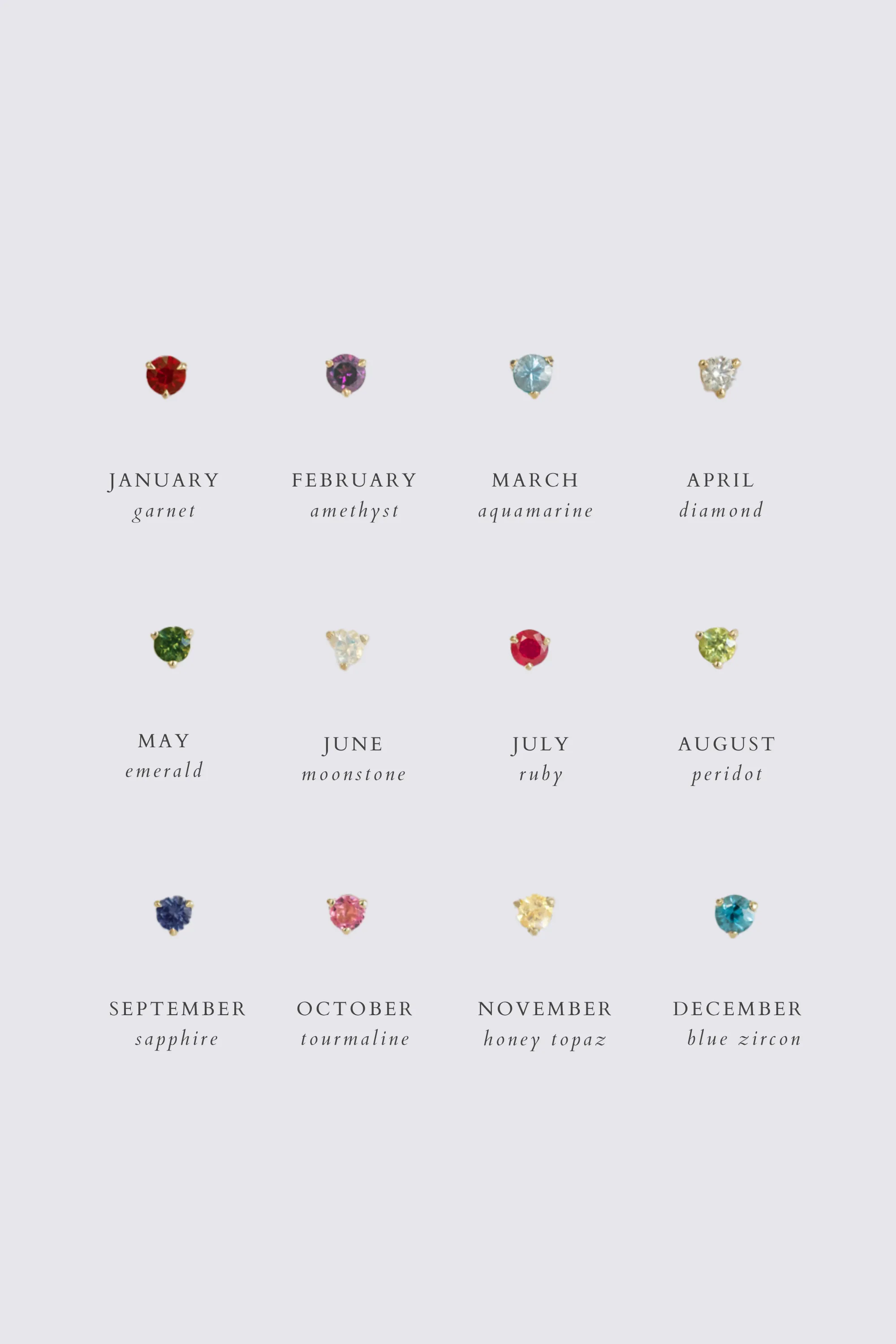 Birthstone Earrings *made-to-order