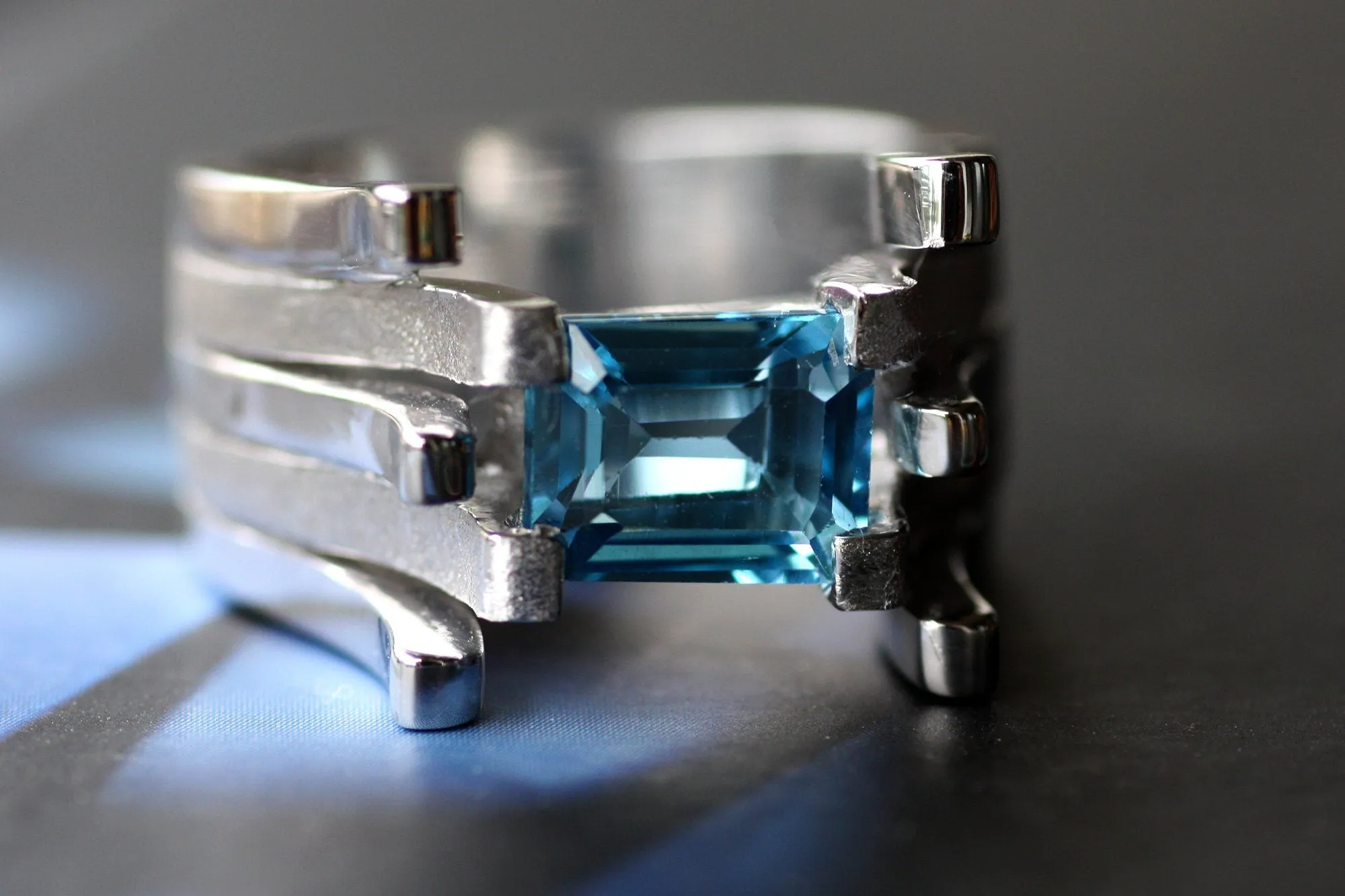 Blue Topaz cocktail ring