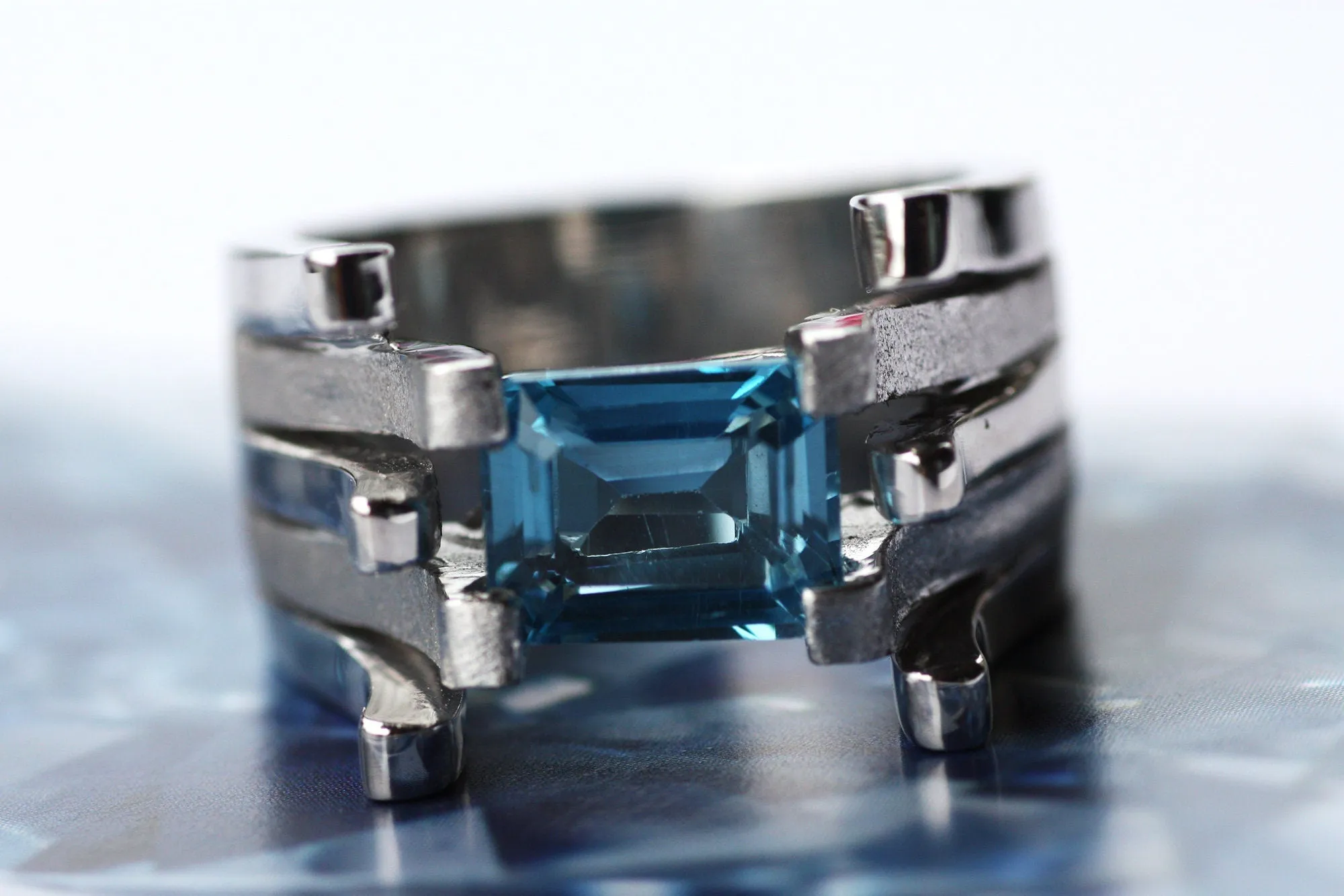 Blue Topaz cocktail ring