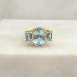 Blue Topaz Cocktail Ring