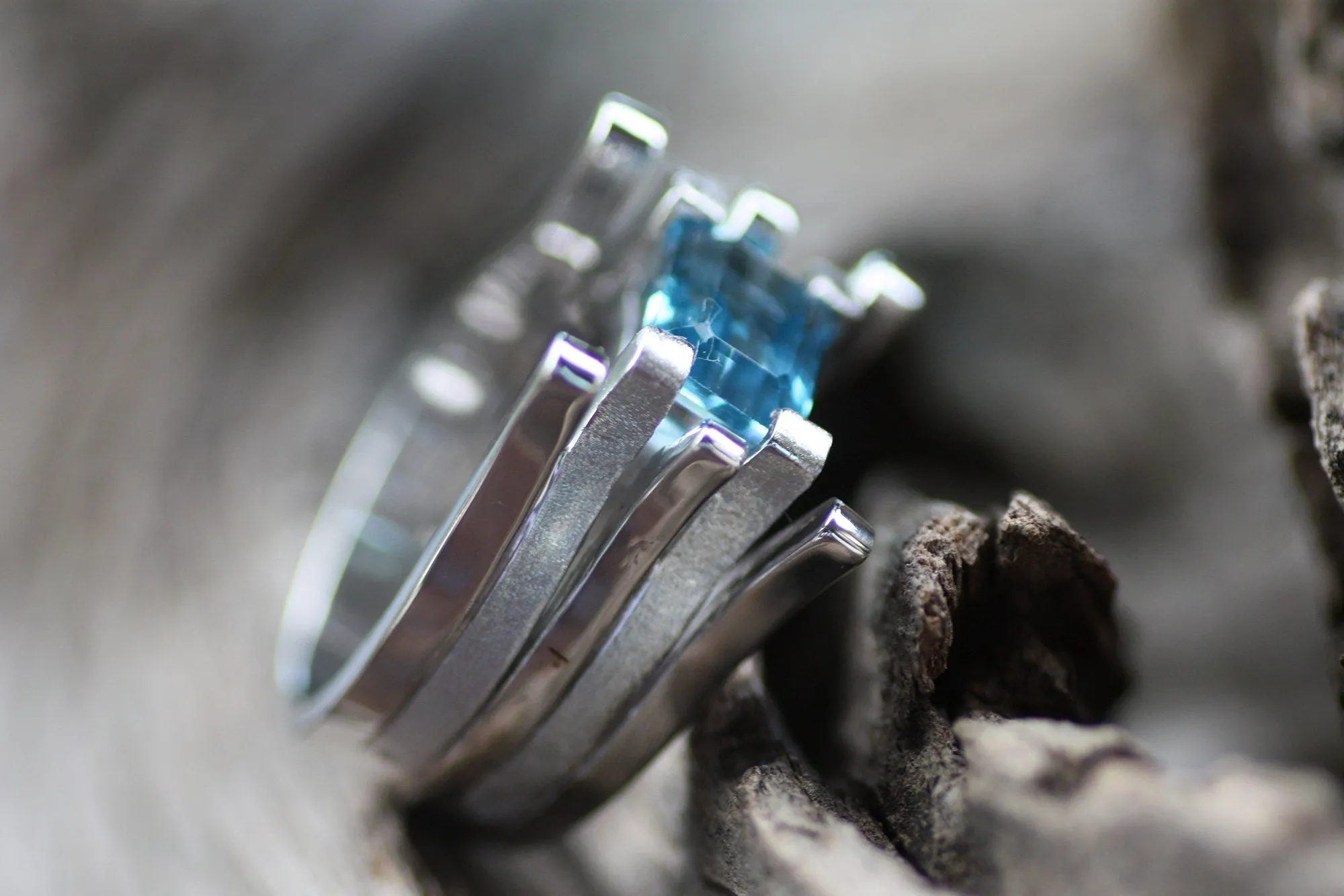 Blue Topaz cocktail ring