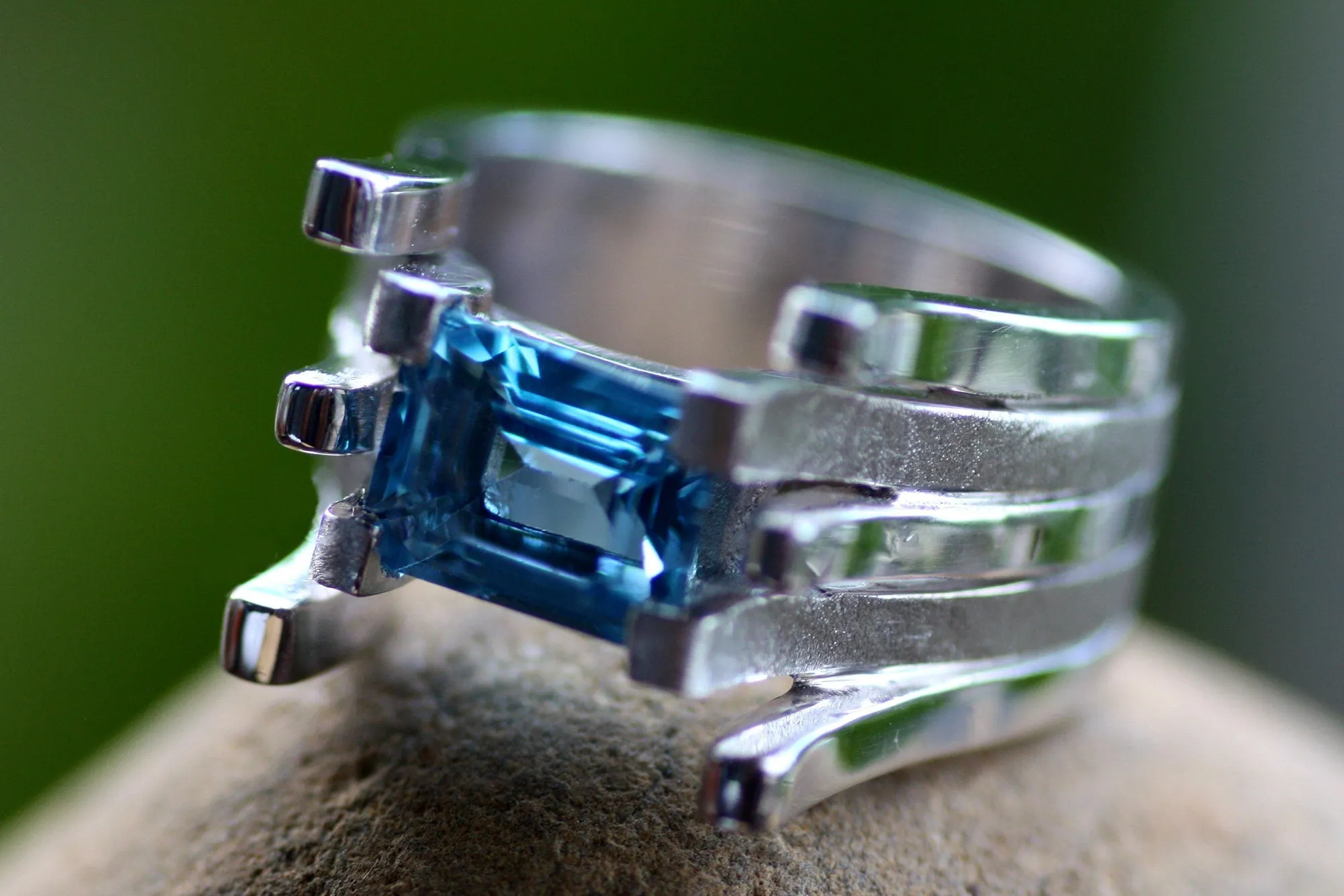 Blue Topaz cocktail ring