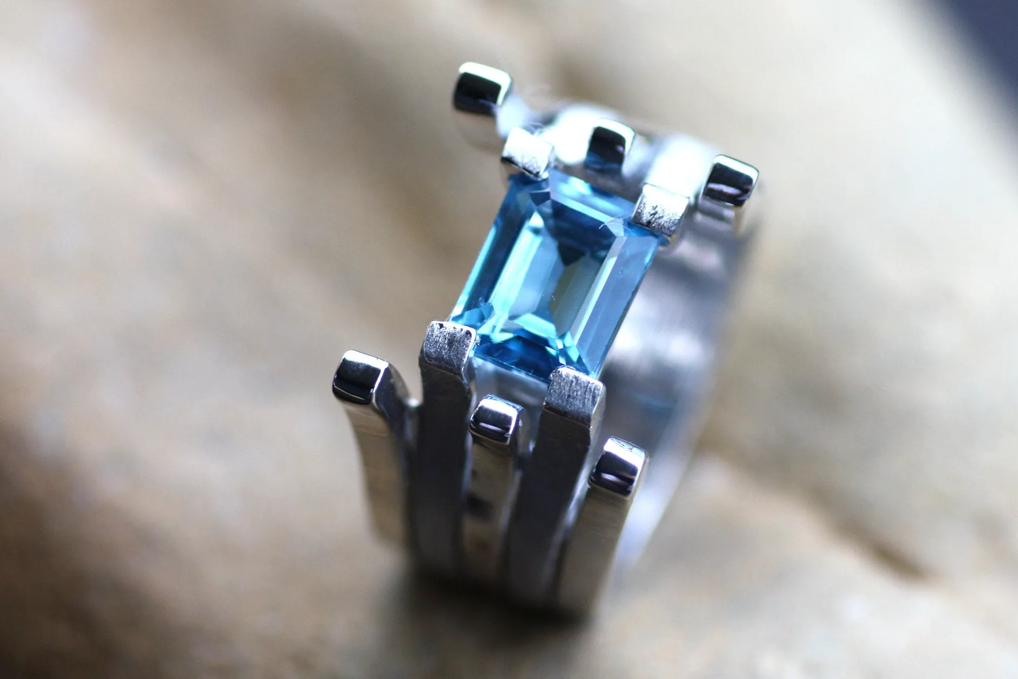 Blue Topaz cocktail ring