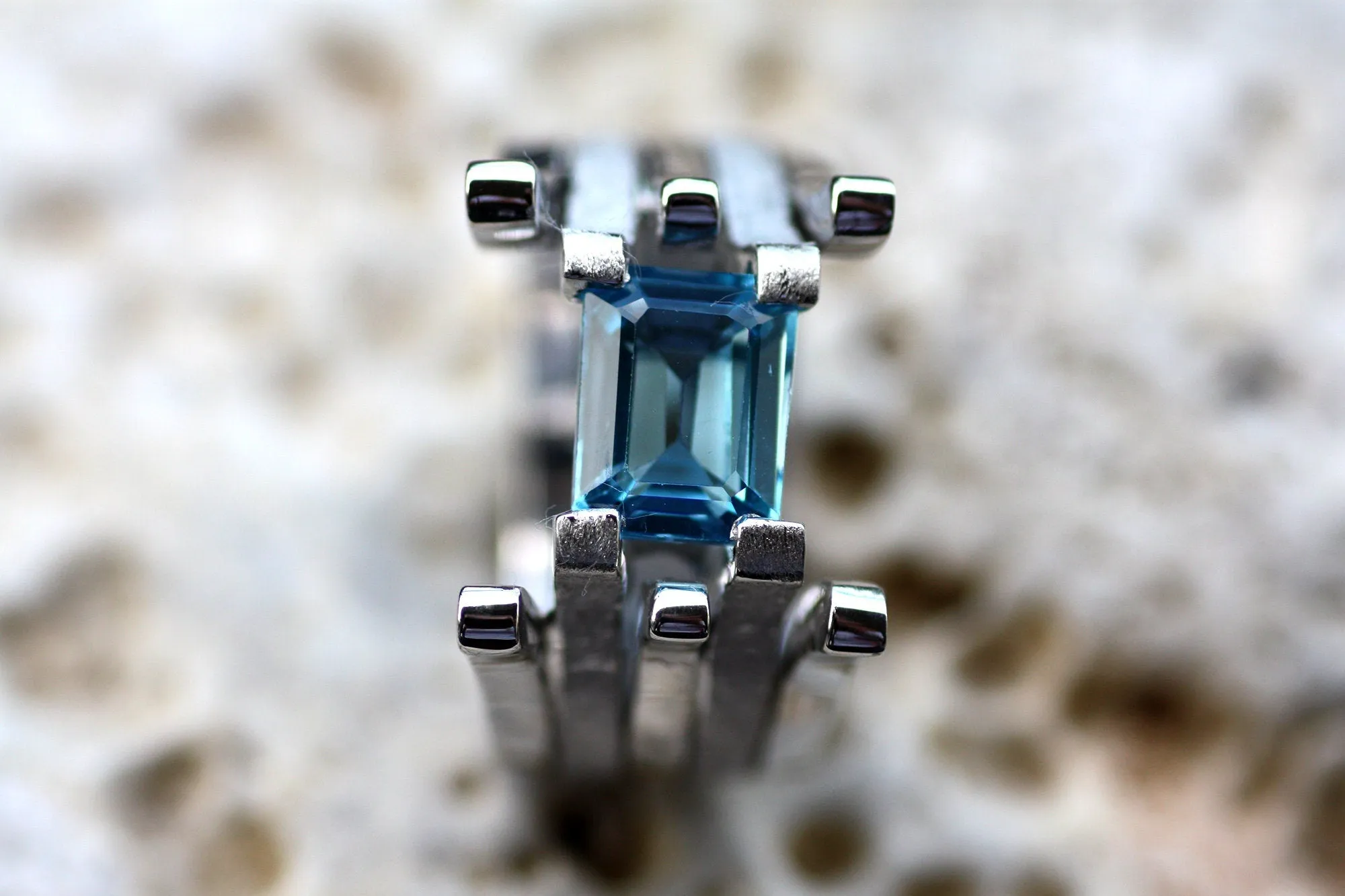 Blue Topaz cocktail ring