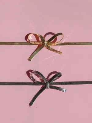 Bowtie Necklace, Coquette Necklace, 925 Sterling Silver