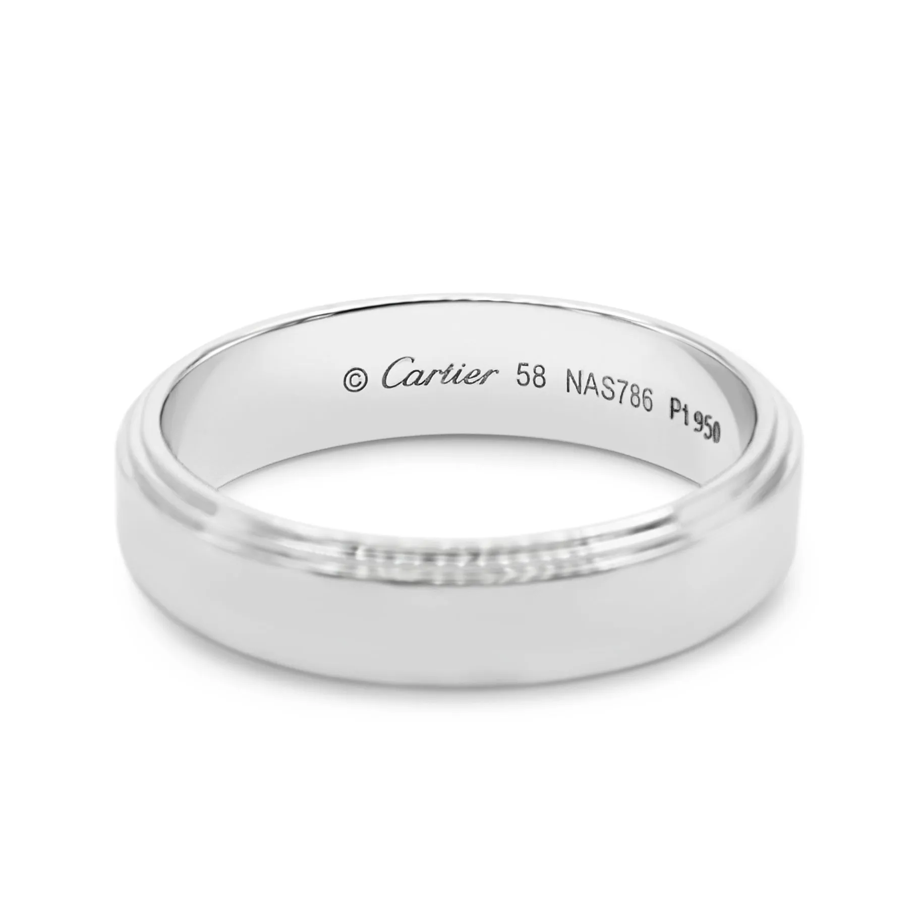 Cartier d'Amour 5mm Wedding Ring- Platinum