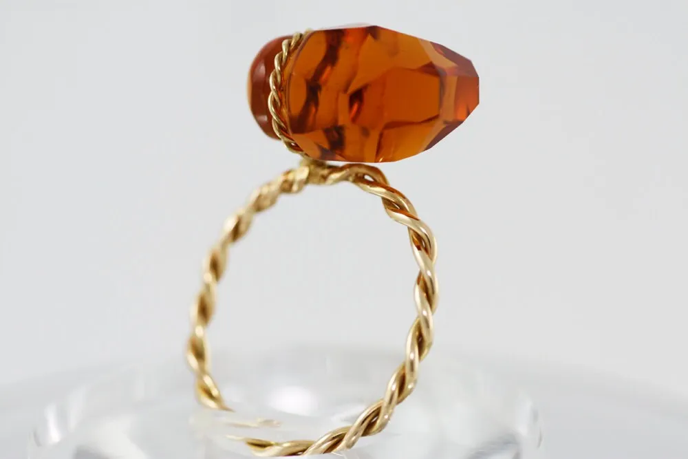 Citrine Gold 18K ring
