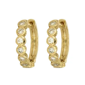 Classic Bezel Hoop Earrings