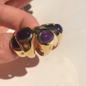 Cocktail Hour Signet Ring - Amethyst
