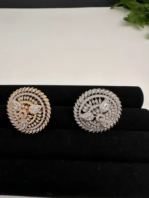 CZ Adjustable Color Cocktail Ring