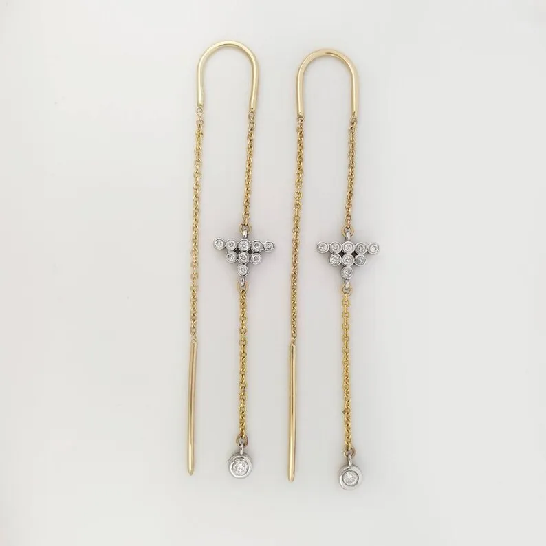 Dangle Earrings With Diamonds