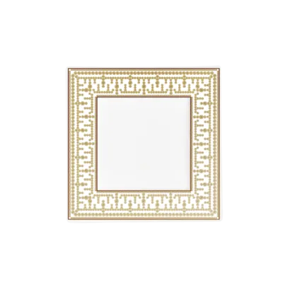 Decorative Trays Medium White Gold Tiara Tray