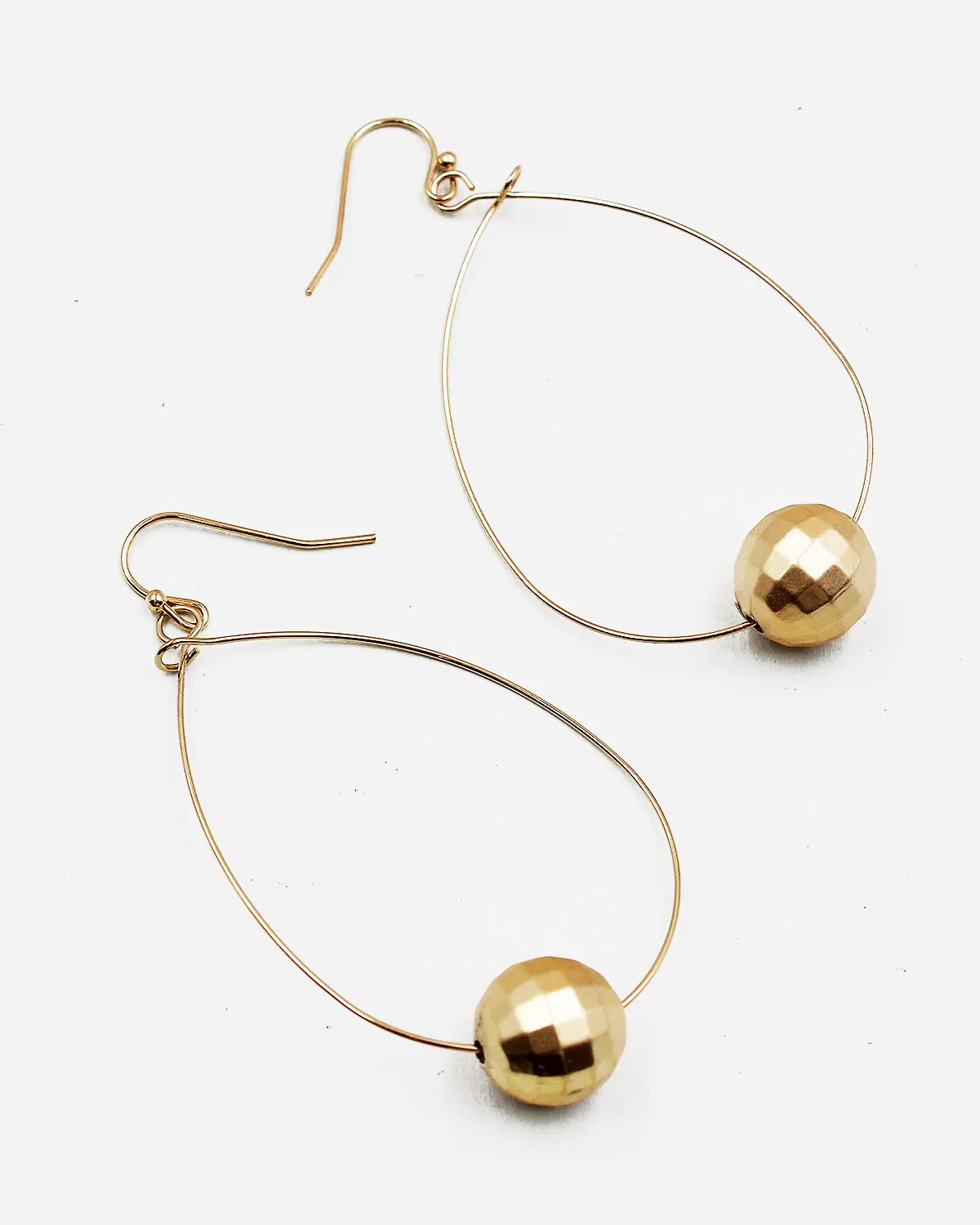 Delicate Metal Wire Dangle Earrings