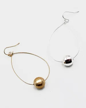 Delicate Metal Wire Dangle Earrings