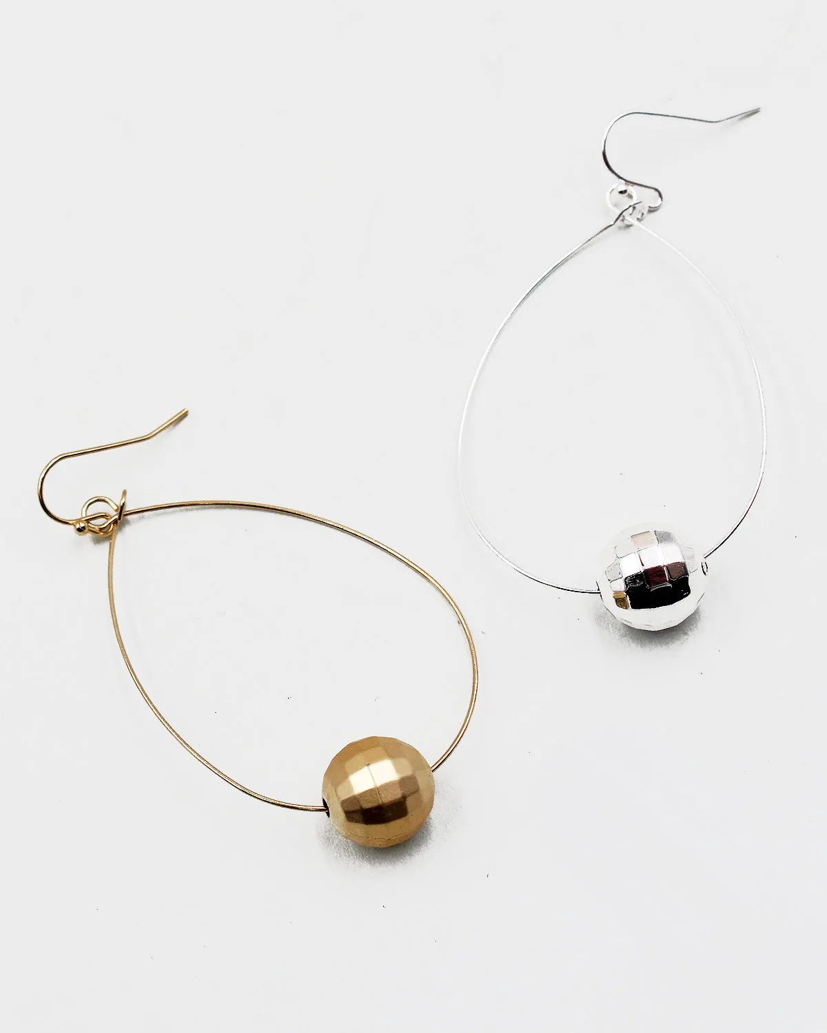 Delicate Metal Wire Dangle Earrings