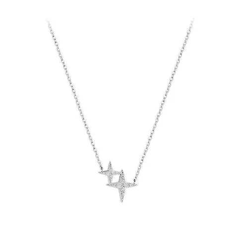 Diamante Two Star Necklace
