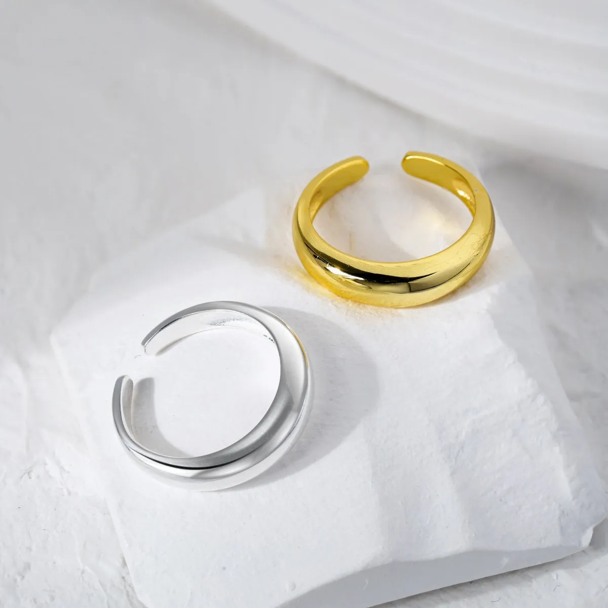 Dome Adjustable Open Ring