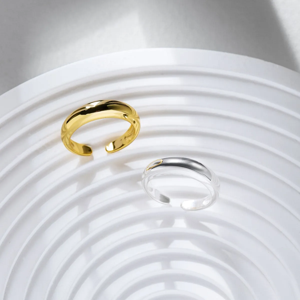 Dome Adjustable Open Ring