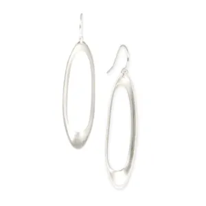 elongated oculus earrings