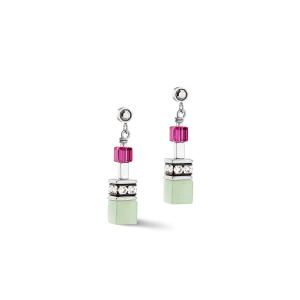GeoCUBE® Fusion earrings Multicolour Gemstone