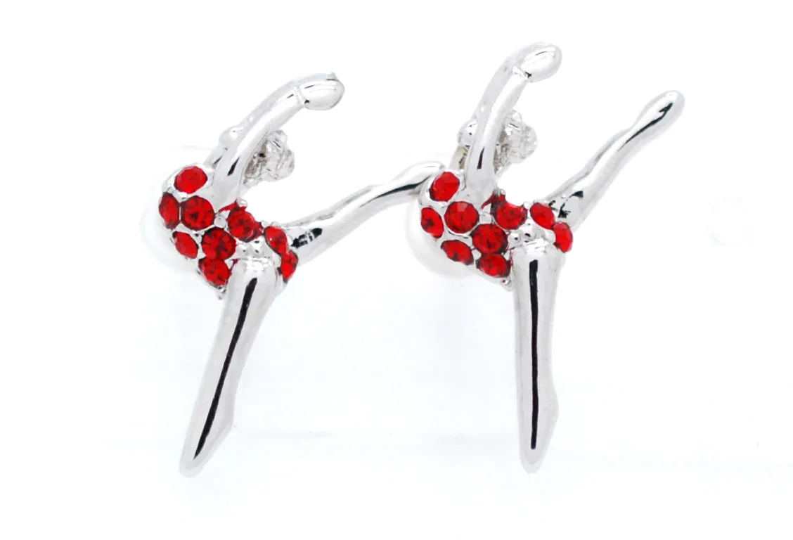 Gymnast Dancer POST Earrings - Leg Up