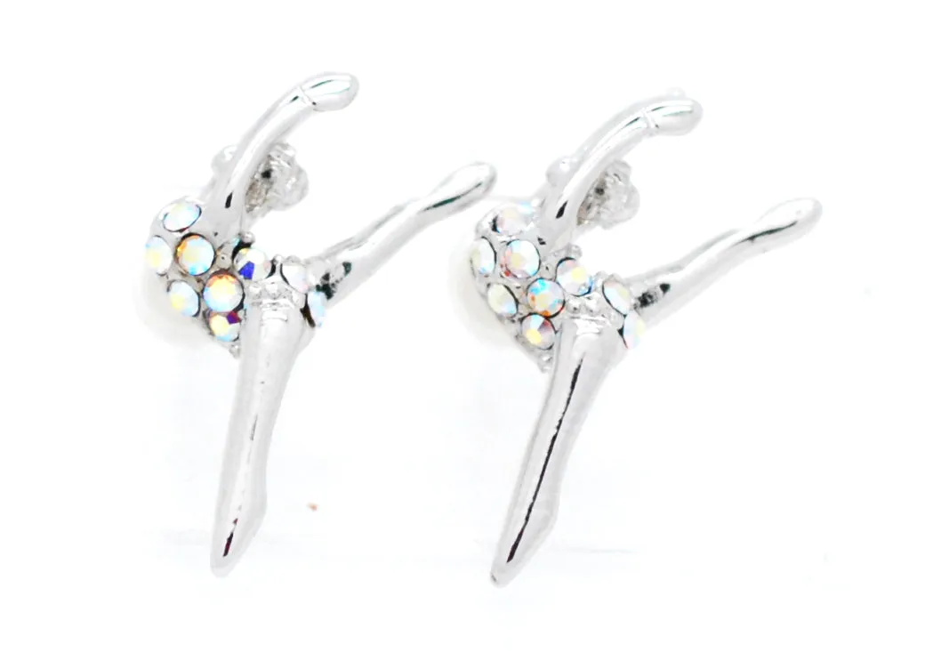 Gymnast Dancer POST Earrings - Leg Up