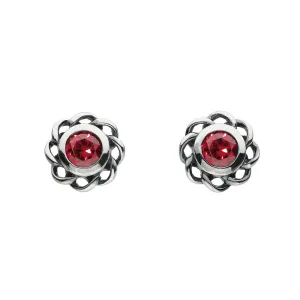 Heritage Mystic Birthstone July Twist Stud Earrings