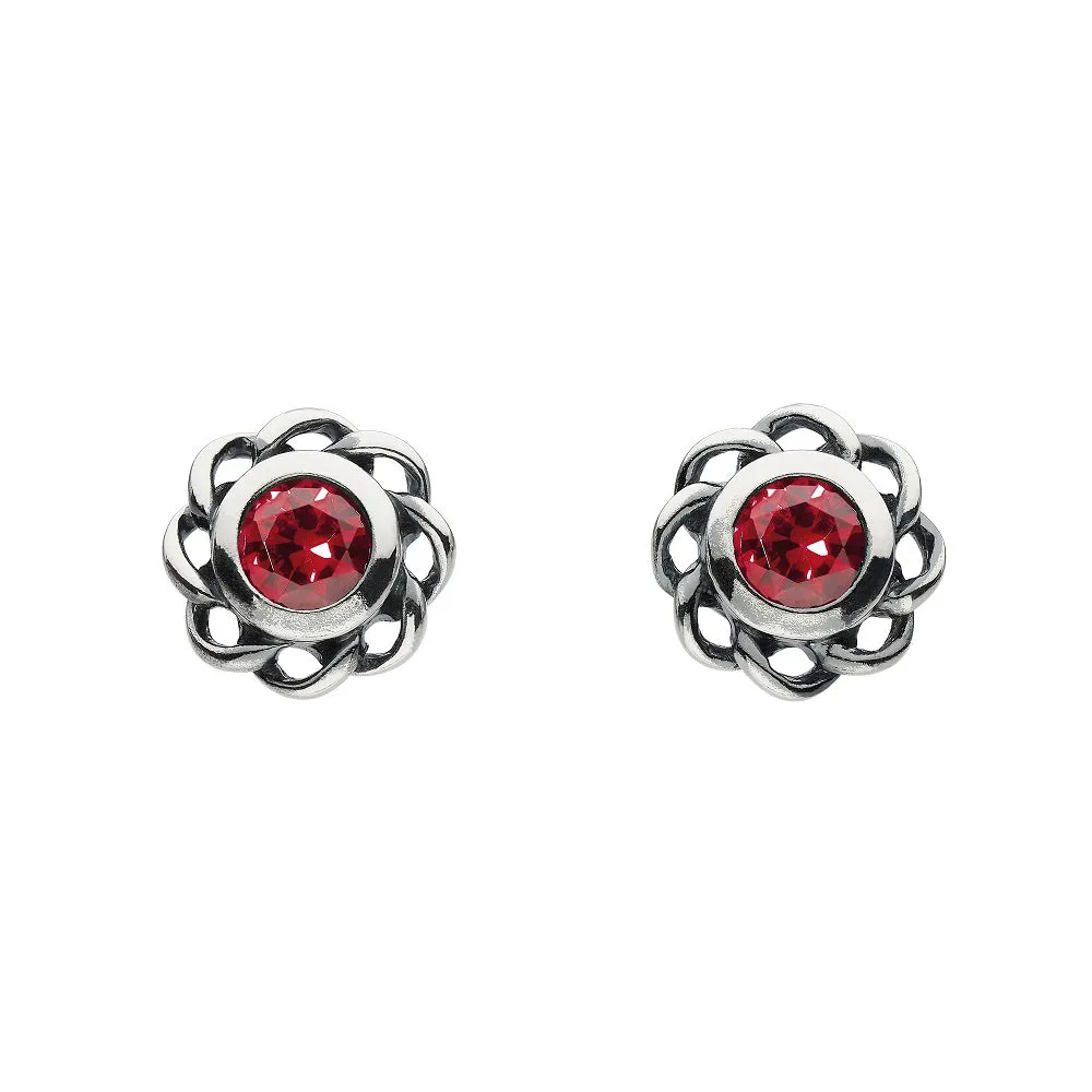 Heritage Mystic Birthstone July Twist Stud Earrings