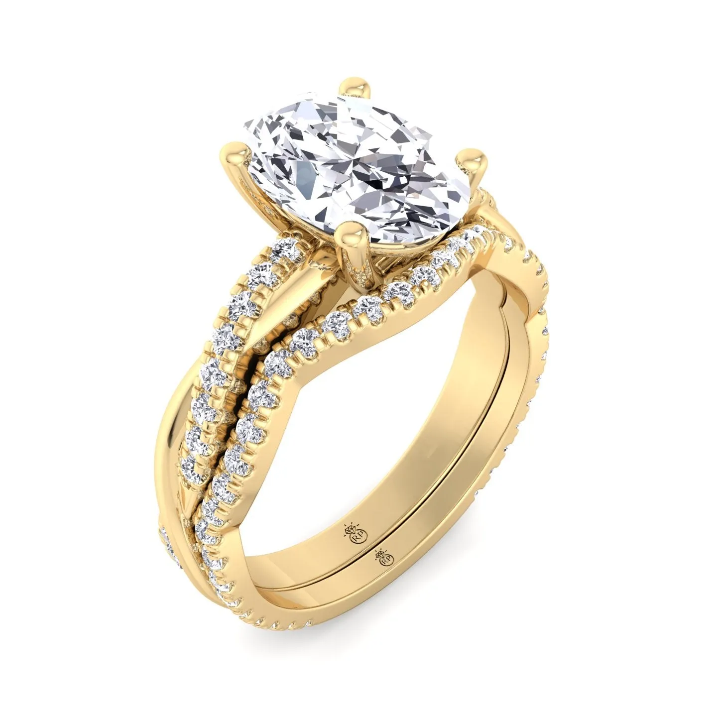 Kauai - Curvy Pave Wedding Band (0.22 CT)