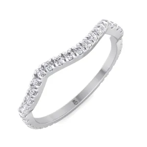 Kauai - Curvy Pave Wedding Band (0.22 CT)