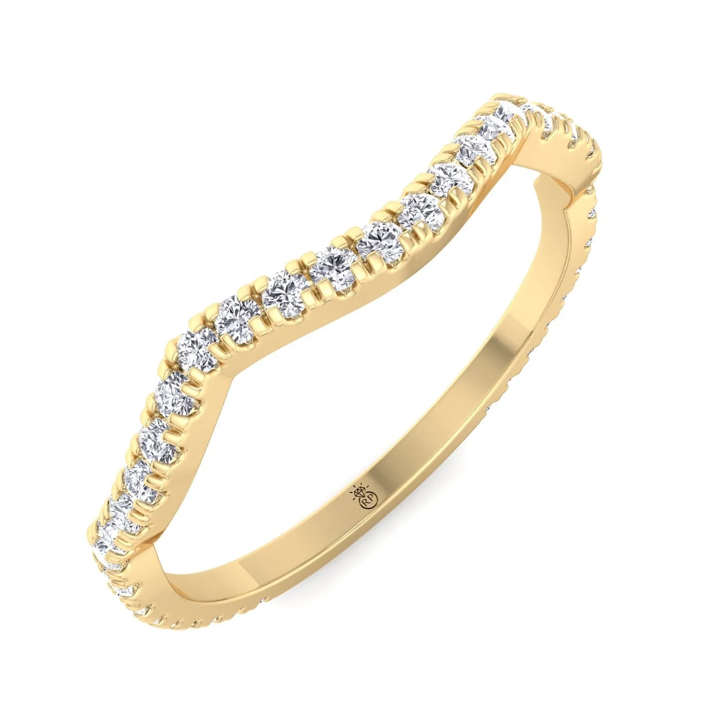 Kauai - Curvy Pave Wedding Band (0.22 CT)