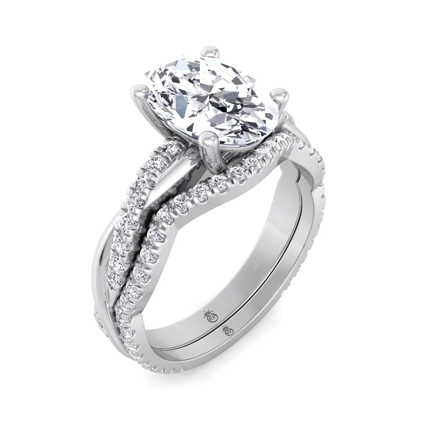 Kauai - Curvy Pave Wedding Band (0.22 CT)