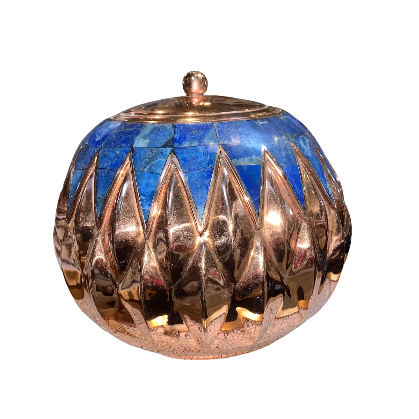 Lapis and Copper Jar