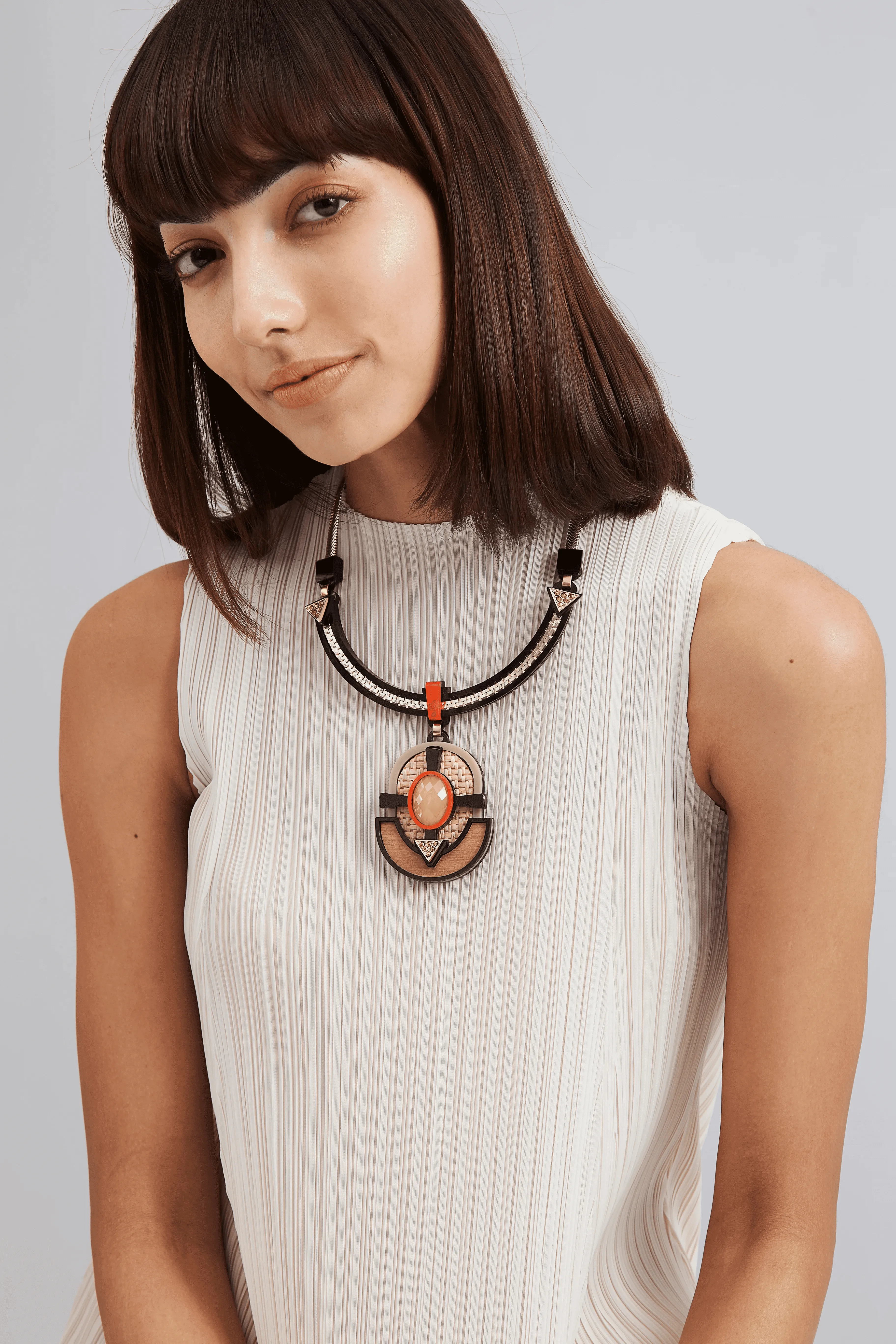 Lapis Collier - Black Ivory Orange