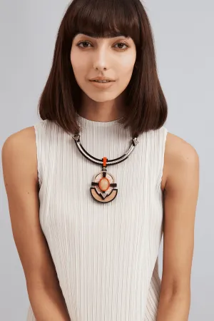 Lapis Collier - Black Ivory Orange