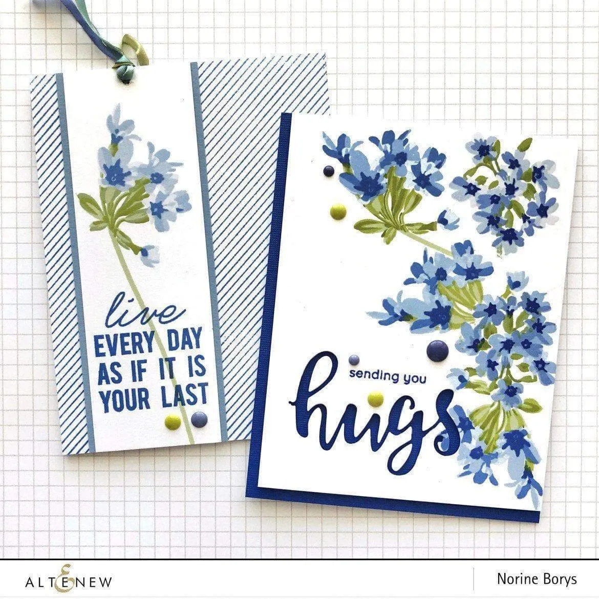 Lapis Lazuli Crisp Dye Ink Mini Cube & Reinker Bundle