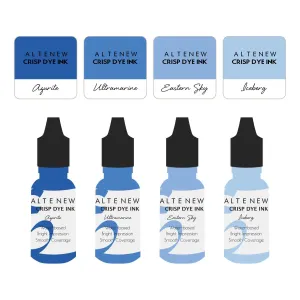 Lapis Lazuli Crisp Dye Ink Mini Cube & Reinker Bundle