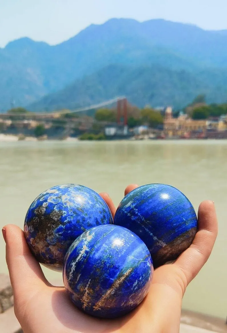 Lapis Lazuli Crystal Spheres, Lapis Lazuli Orbs