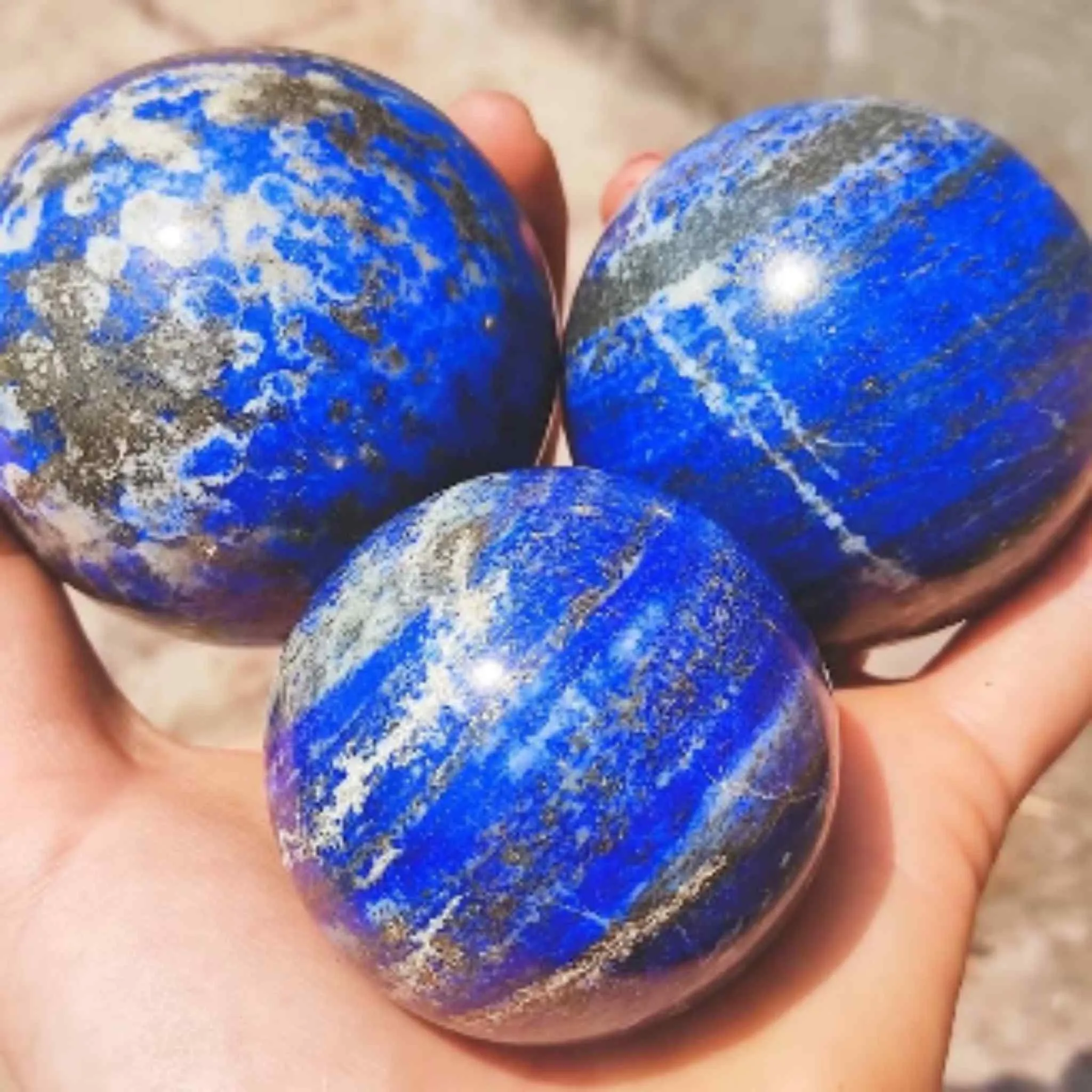 Lapis Lazuli Crystal Spheres, Lapis Lazuli Orbs