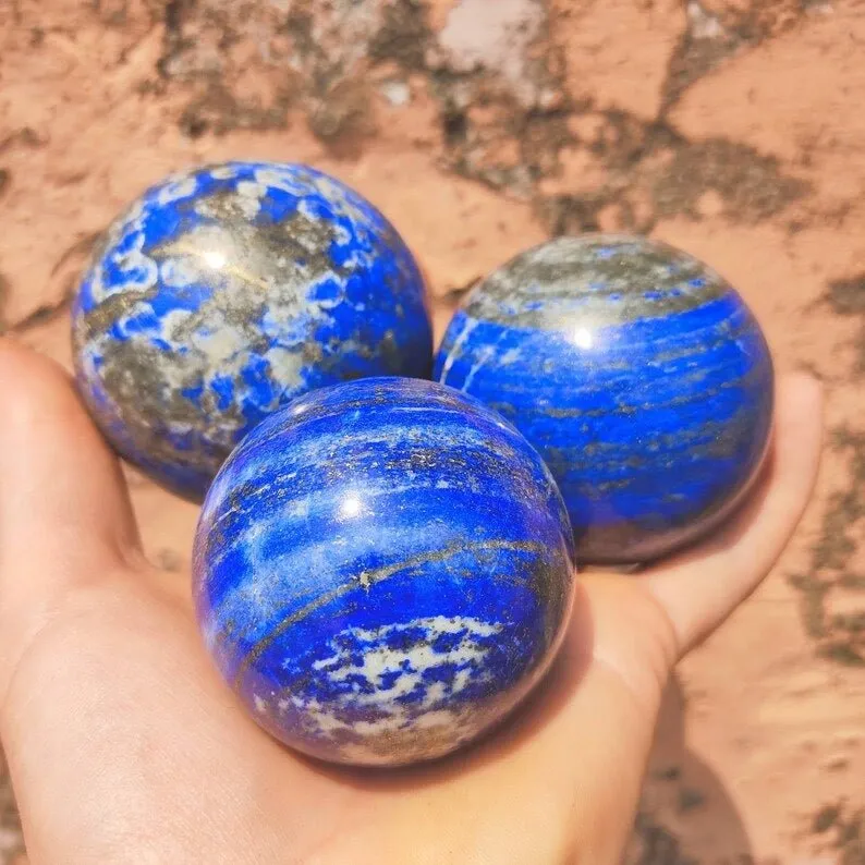 Lapis Lazuli Crystal Spheres, Lapis Lazuli Orbs
