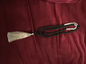 Lava Stone Mala with Semi Precious Stones
